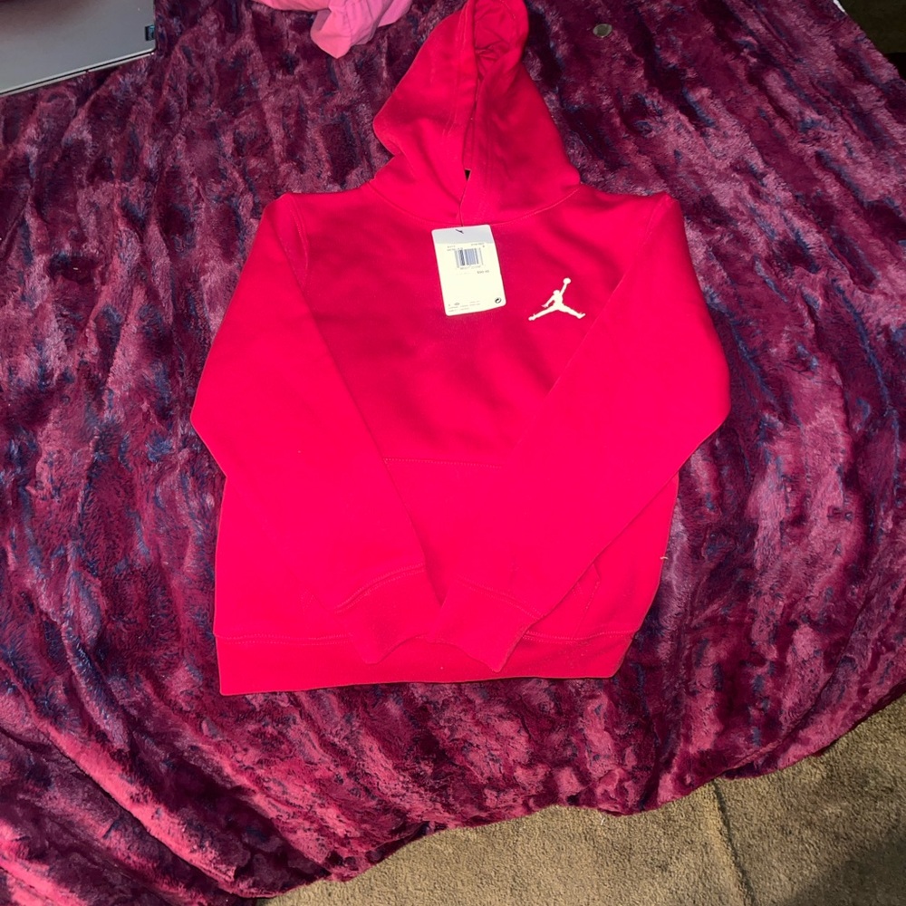 Jordan Red Sweatshirt with Iconic Logo